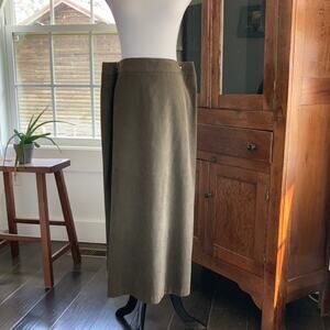 N Touch Army Green A-line Skirt, Size 16